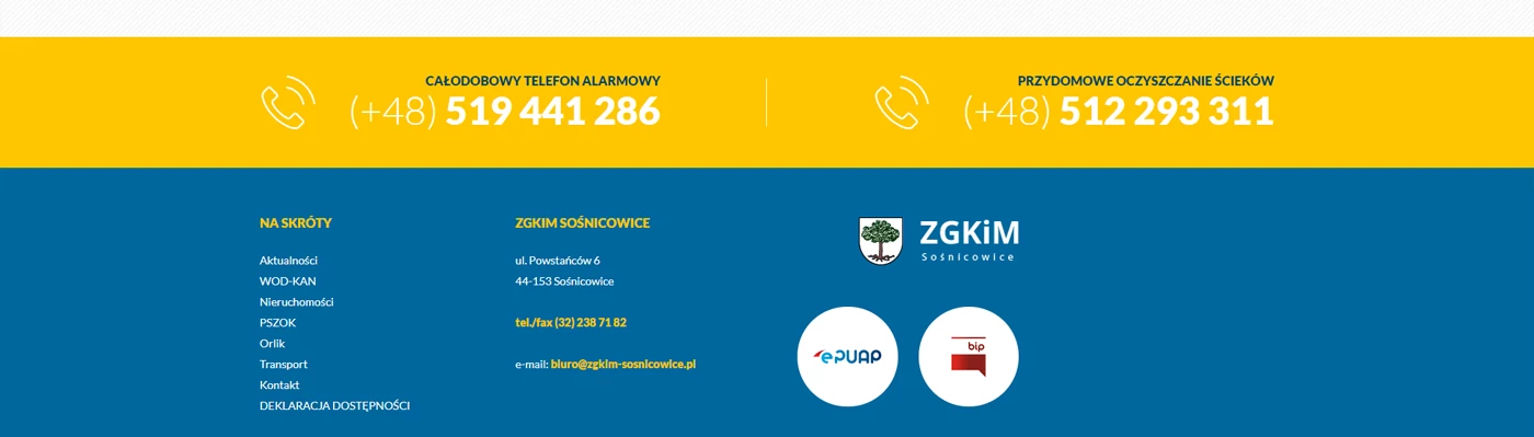 ZGKiM Sosnicowice - Technologie, badania, usługi - Strony www - 11 projekt