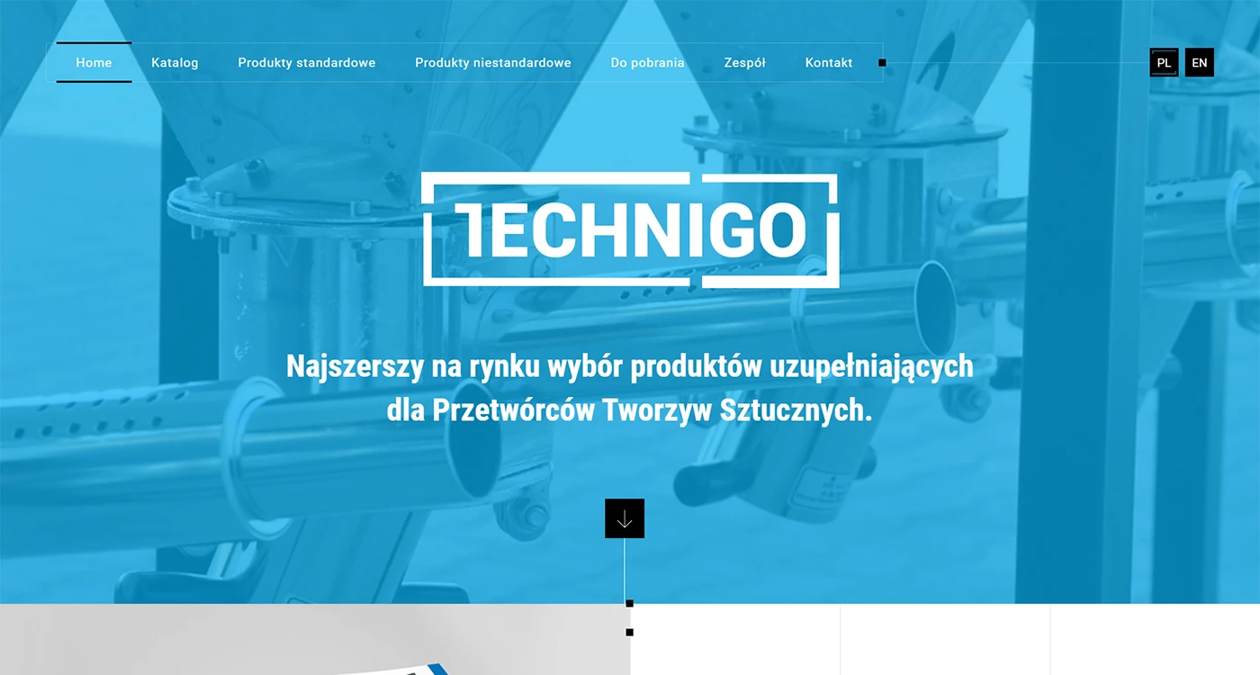 Technigo - Przemysł i technologie - Strony www - 1 projekt
