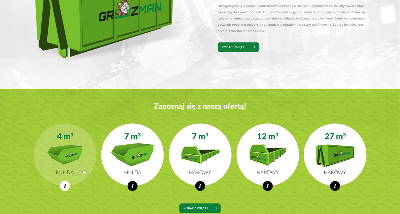 Gruzman - Budownictwo i inwestycje - Strony www - 2 projekt