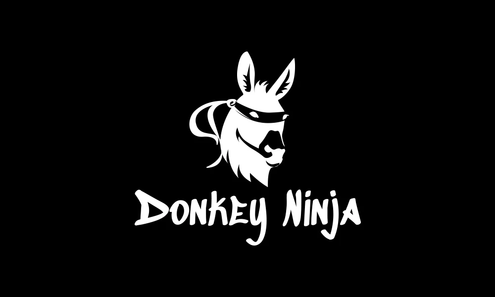 Donkey Ninja - Technologie, badania, usługi - Logotypy - 2 projekt