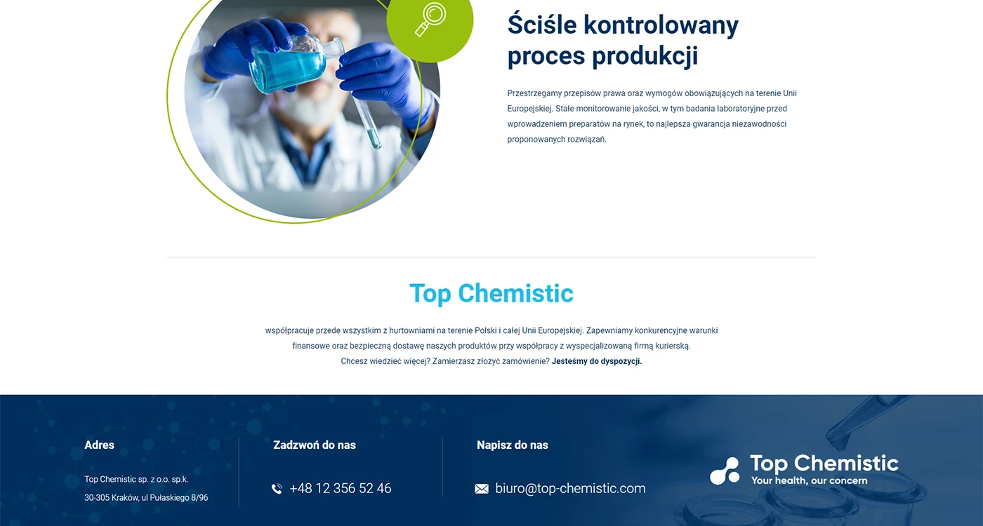 Top Chemistic - Chemia - Strony www - 8 projekt