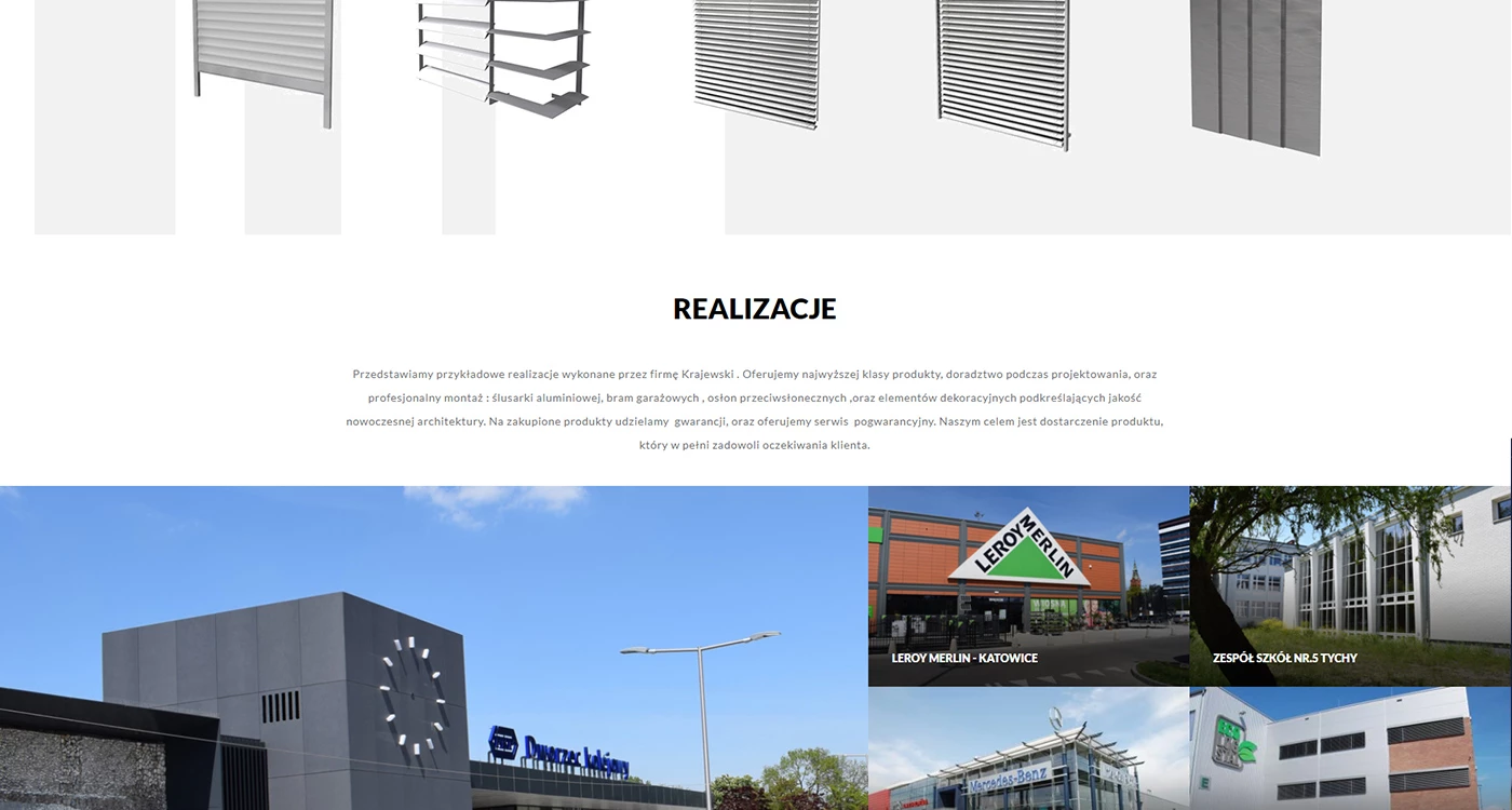 Krajewski - Budownictwo, architektura, wnętrza - Strony www - 5 projekt
