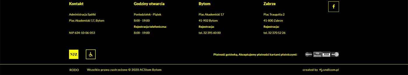 ACStom Bytom - Zdrowie - Strony www - 6 projekt