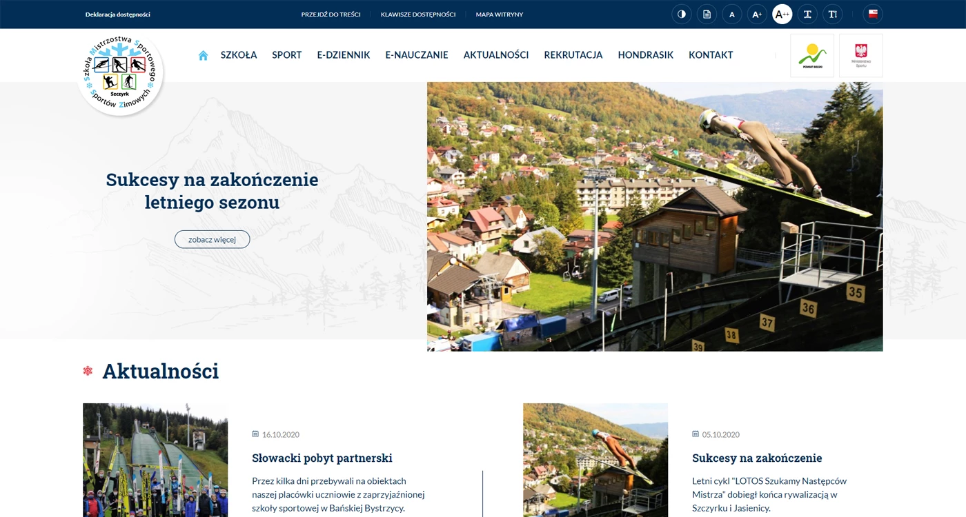 SMS Szczyrk - Instytucje publiczne i edukacja - Strony www - 1 projekt