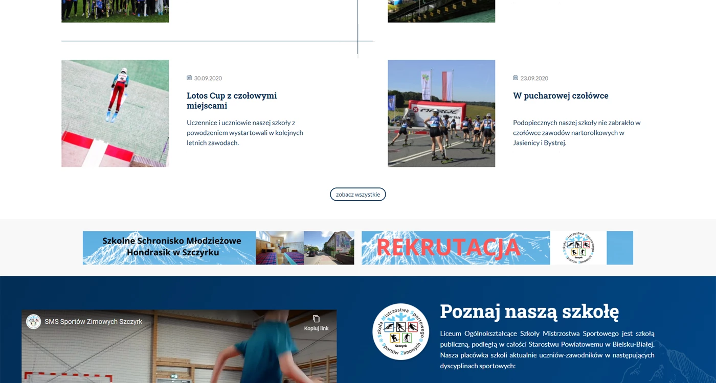 SMS Szczyrk - Instytucje publiczne i edukacja - Strony www - 2 projekt