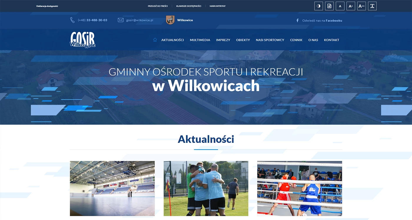 GOSIR Wilkowice - Sport - Strony www - 1 projekt