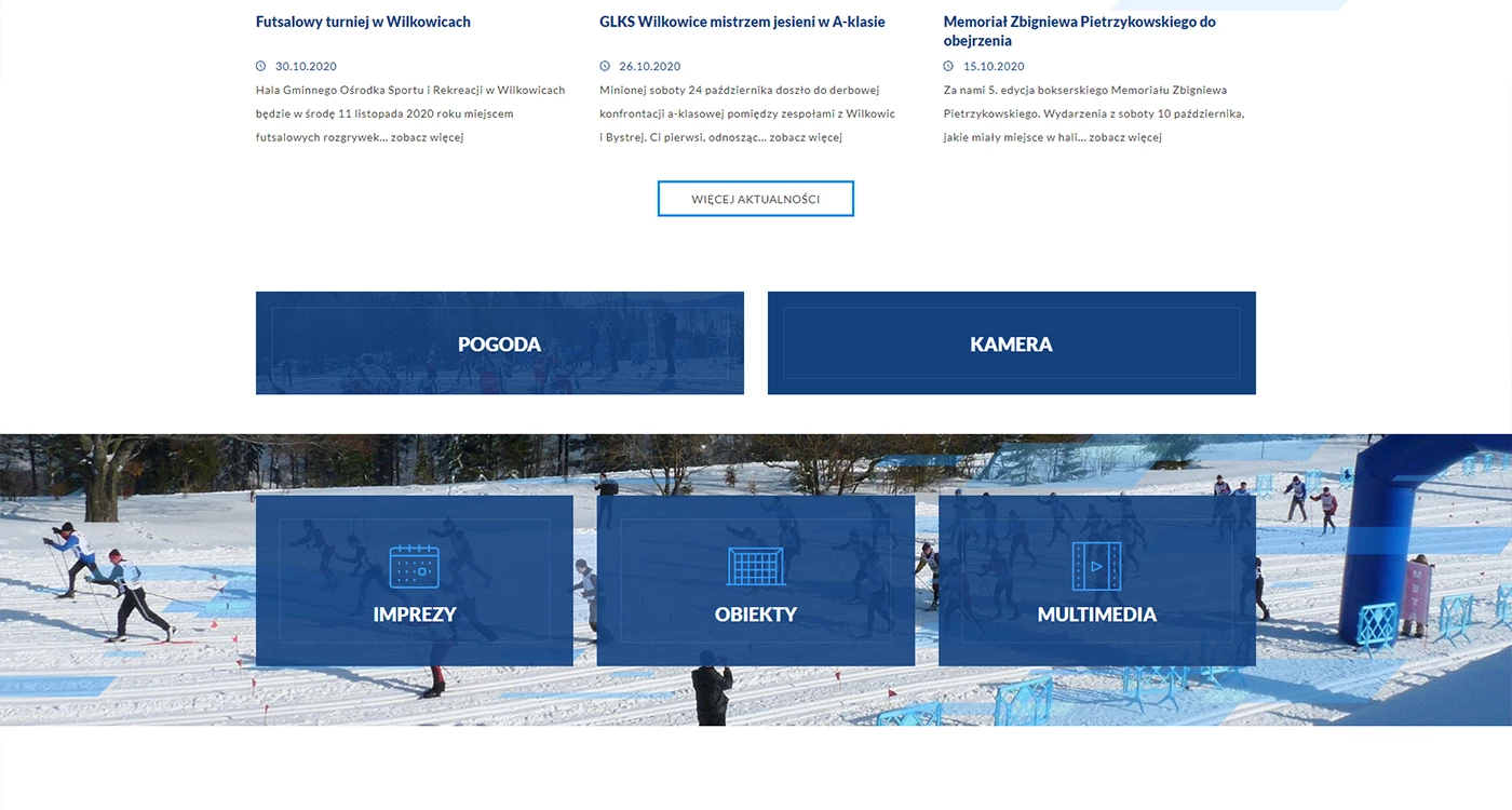 GOSIR Wilkowice - Sport - Strony www - 2 projekt