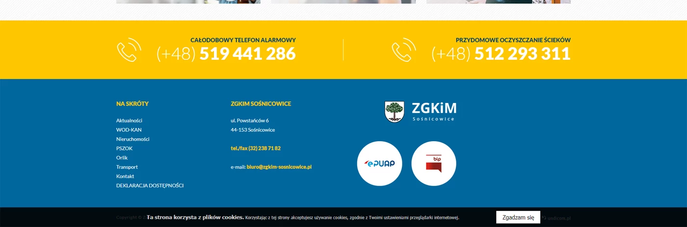 ZGKiM Sosnicowice - Technologie, badania, usługi - Strony www - 4 projekt