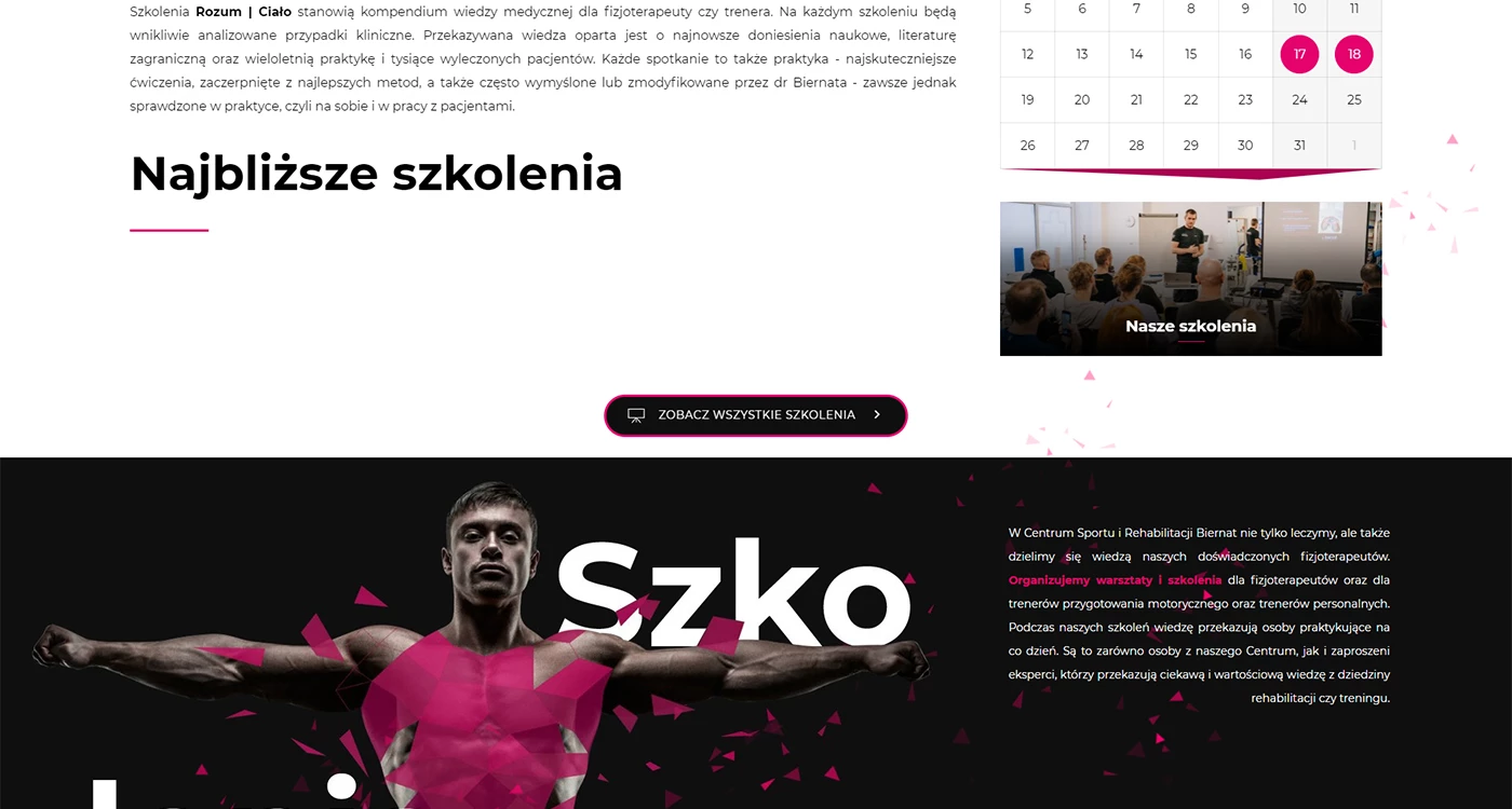Rozum Ciało - Sport - Strony www - 2 projekt