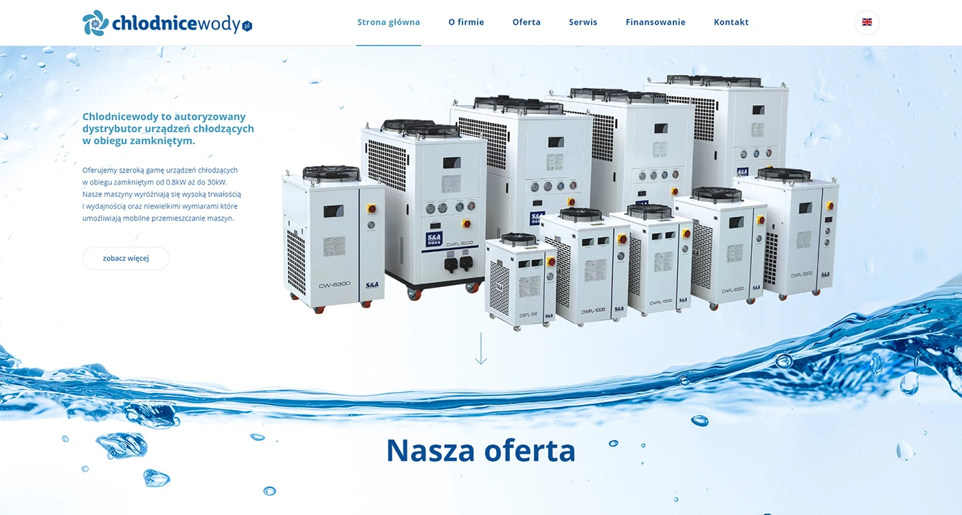 Chłodnice wody - Przemysł i technologie - Strony www - 1 projekt