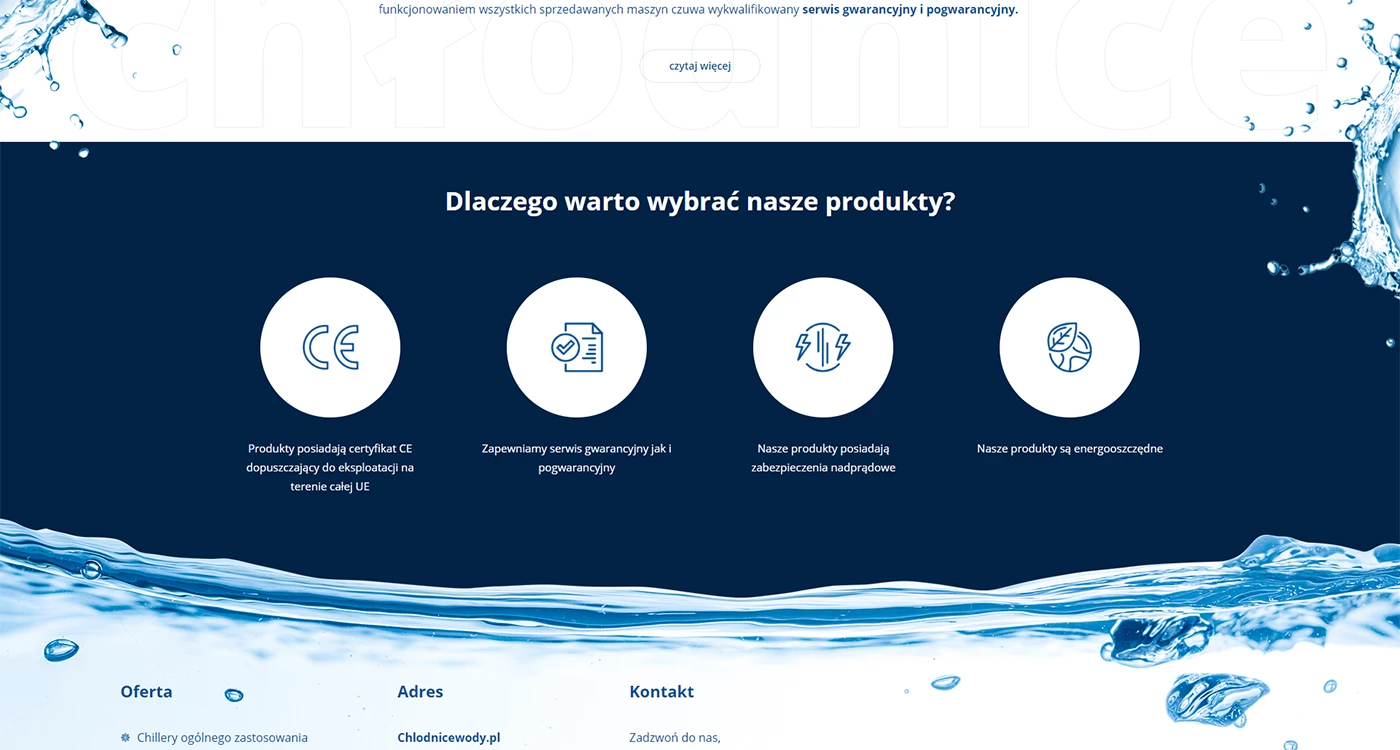 Chłodnice wody - Przemysł i technologie - Strony www - 3 projekt
