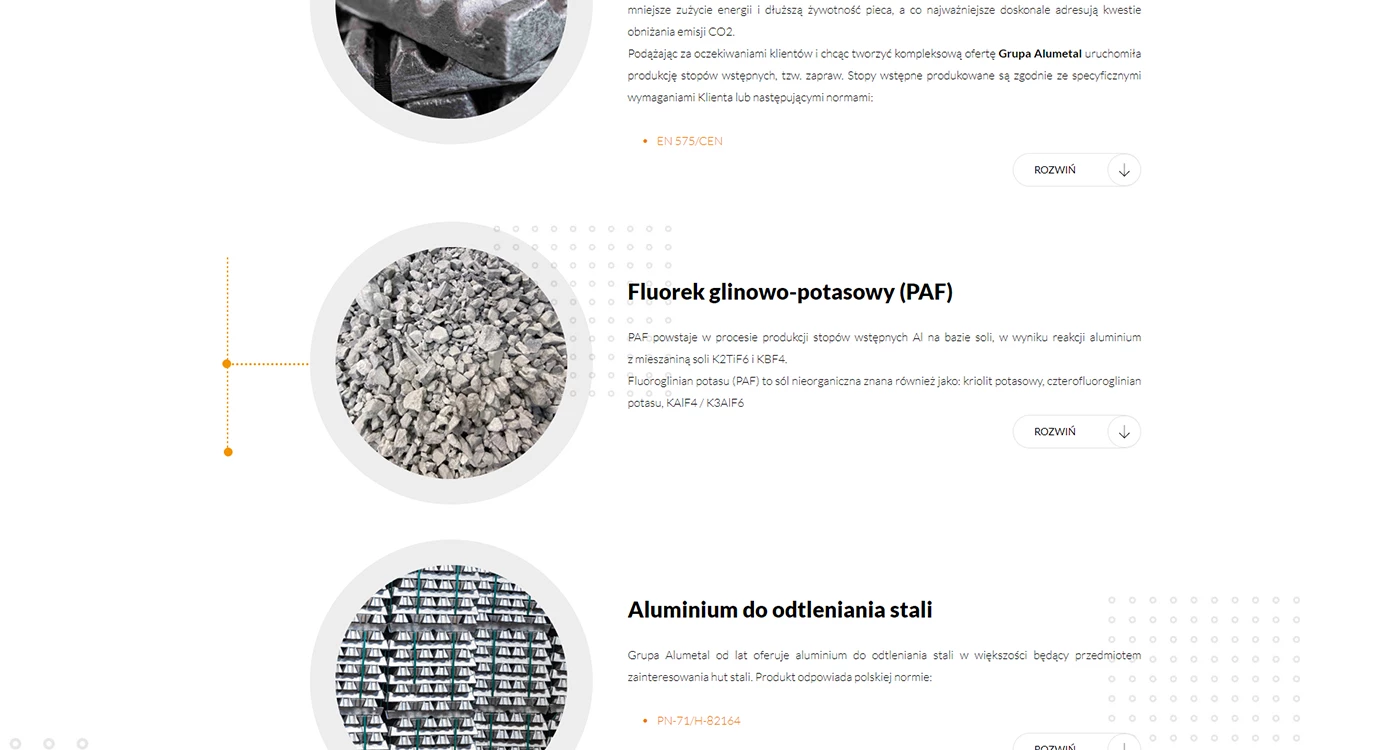 Alumetal - Przemysł i technologie - Strony www - 11 projekt