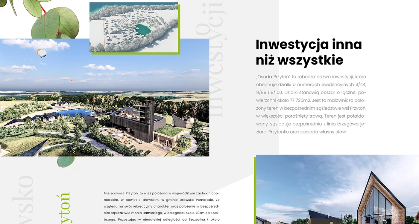 Osada Przytoń - Budownictwo, architektura, wnętrza - Strony www - 3 projekt