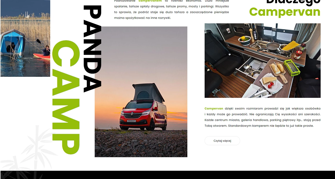 Panda Camp - Turystyka - Strony www - 2 projekt