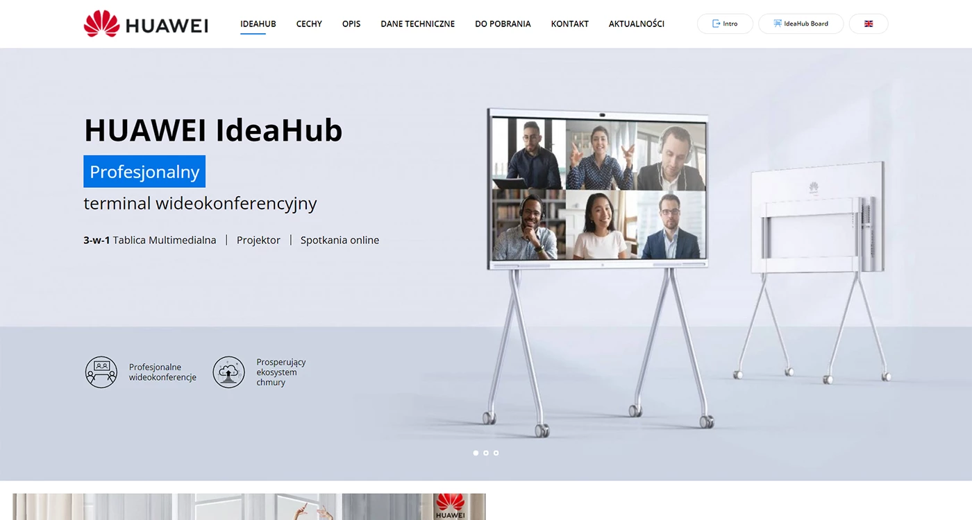 Huawei IdeaHub - Elektryka, elektronika - Strony www - 1 projekt