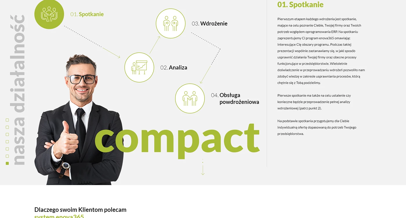 Compact - Technologie, badania, usługi - Strony www - 2 projekt