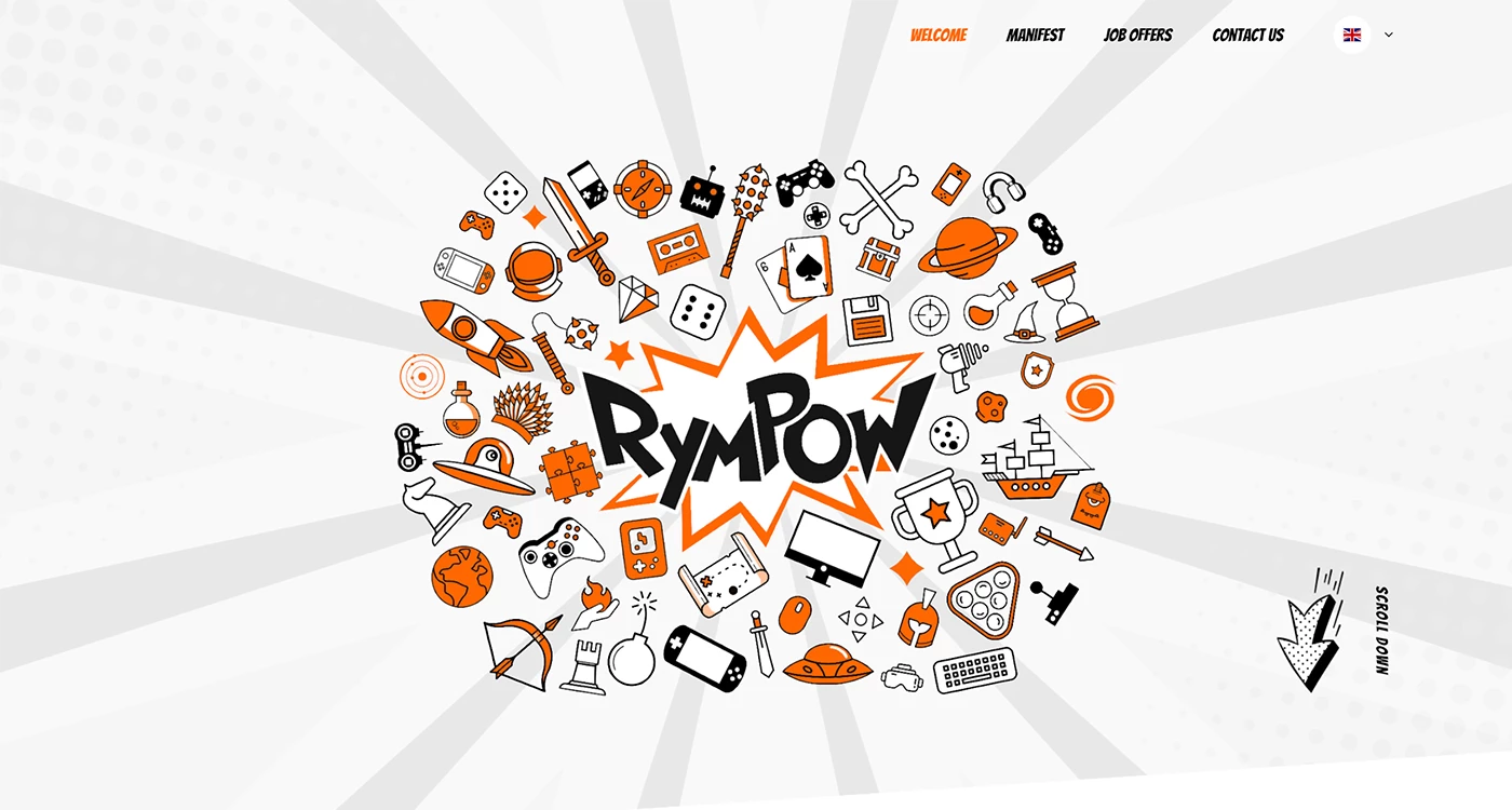 RymPow - Projektowanie i reklama - Strony www - 1 projekt