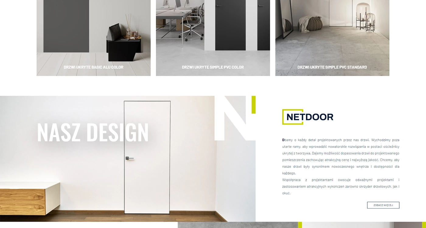 NETDOOR - Budownictwo, architektura, wnętrza - Strony www - 4 projekt