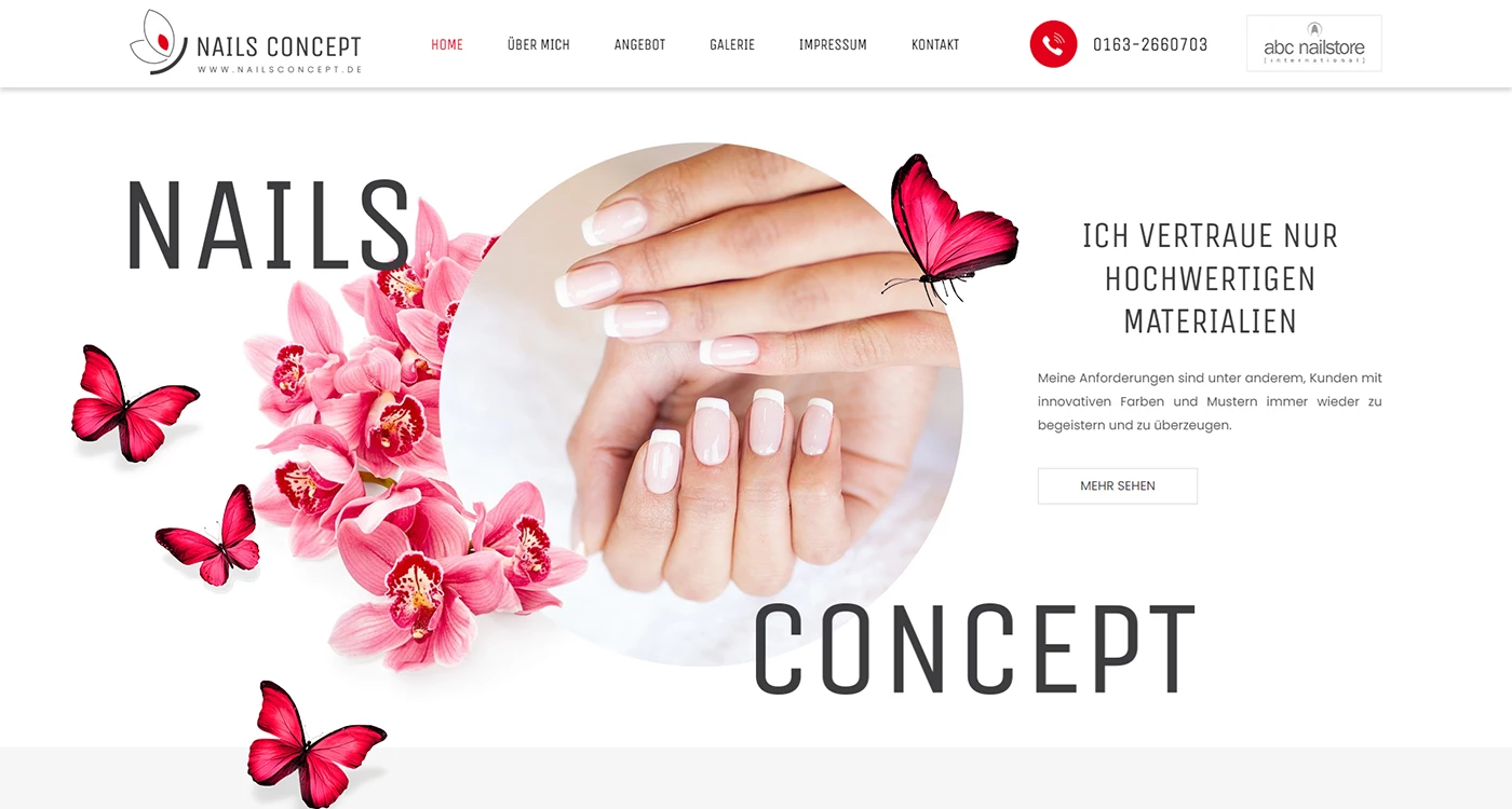 Nails Concept de - Kosmetyka i uroda - Strony www - 1 projekt