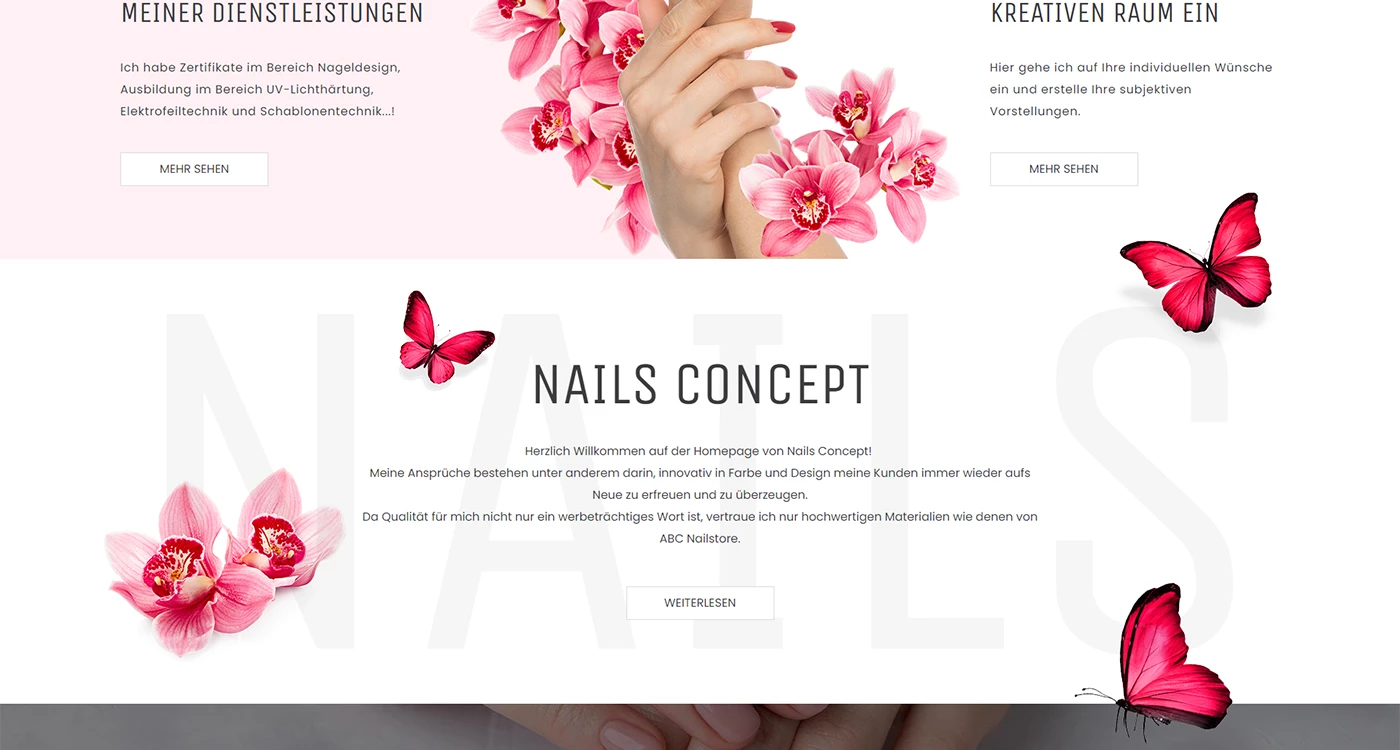 Nails Concept de - Kosmetyka i uroda - Strony www - 3 projekt