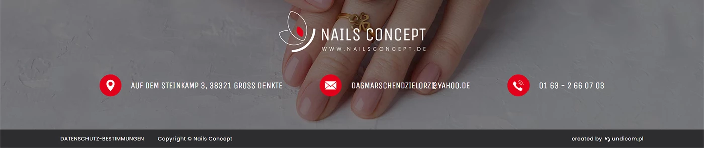Nails Concept de - Kosmetyka i uroda - Strony www - 4 projekt