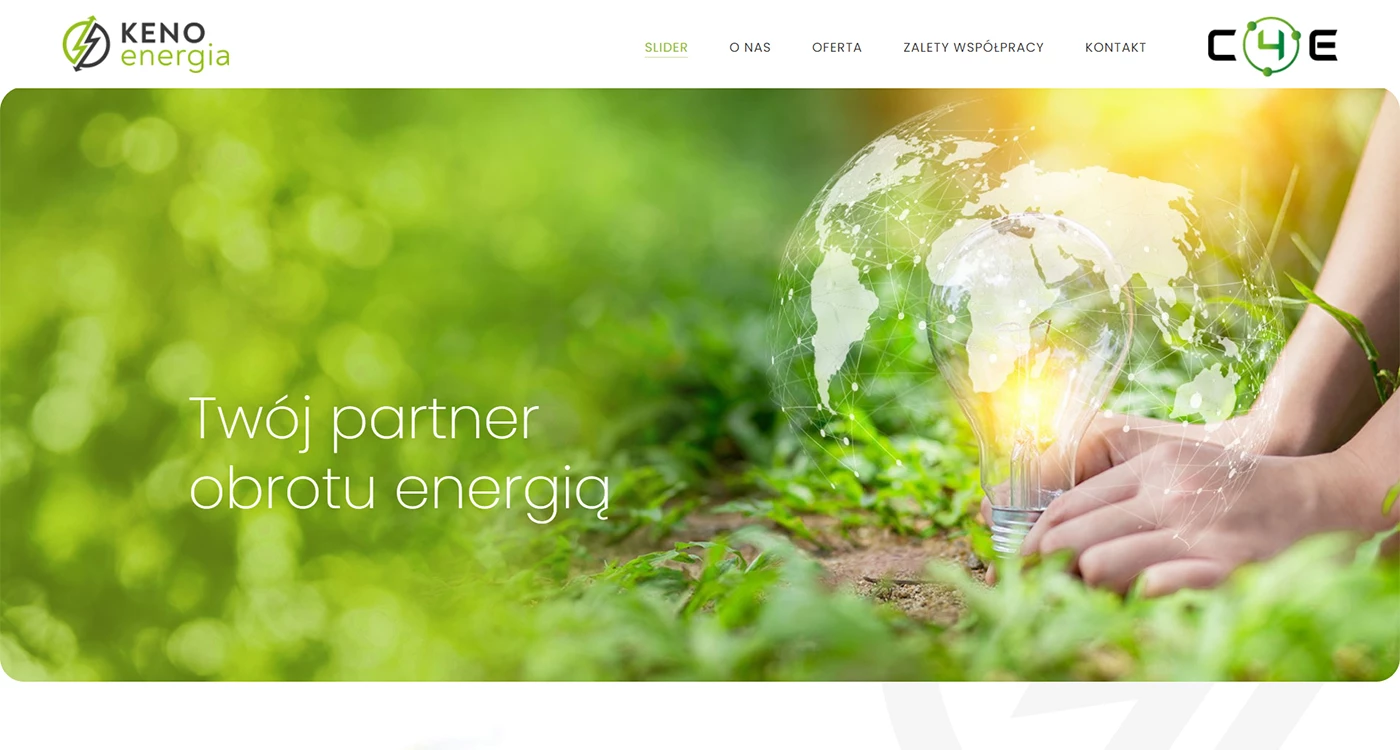 KENO energia - Elektryka, elektronika - Strony www - 1 projekt