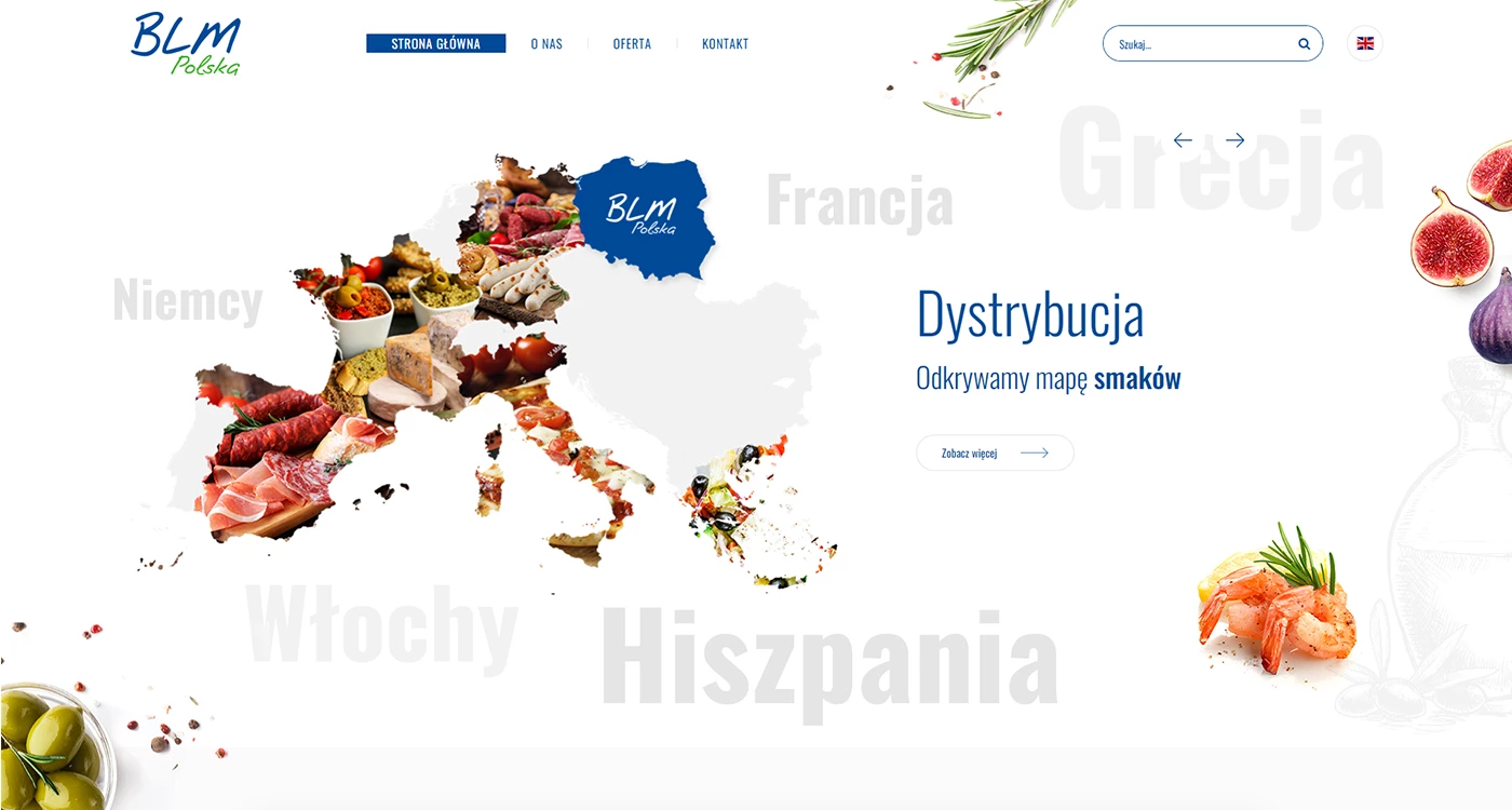 BLM Polska - Gastronomia - Strony www - 1 projekt
