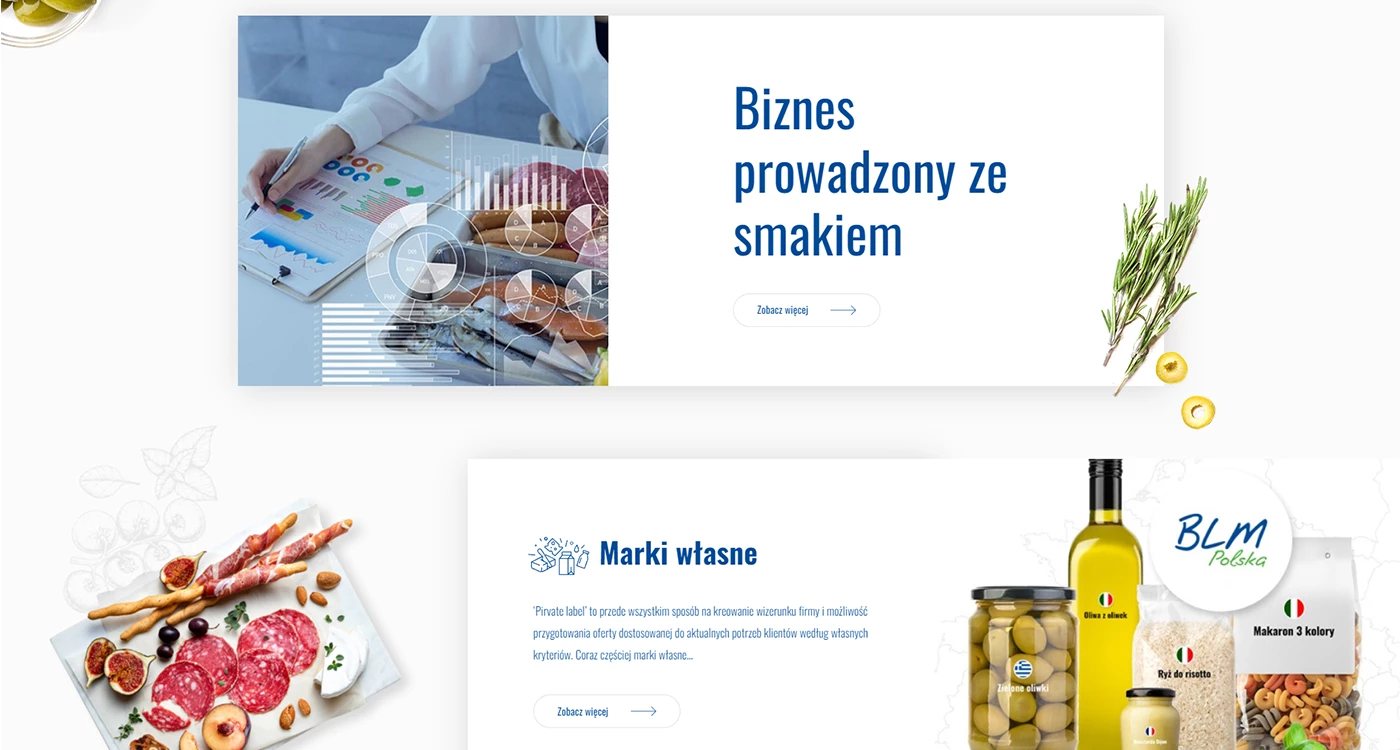 BLM Polska - Gastronomia - Strony www - 2 projekt