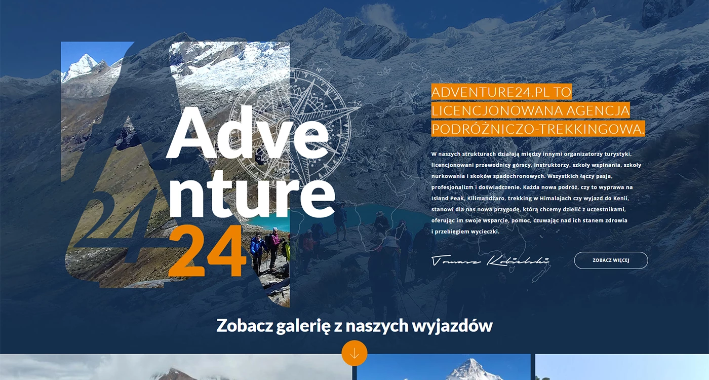 Adventure24 - Turystyka - Strony www - 5 projekt