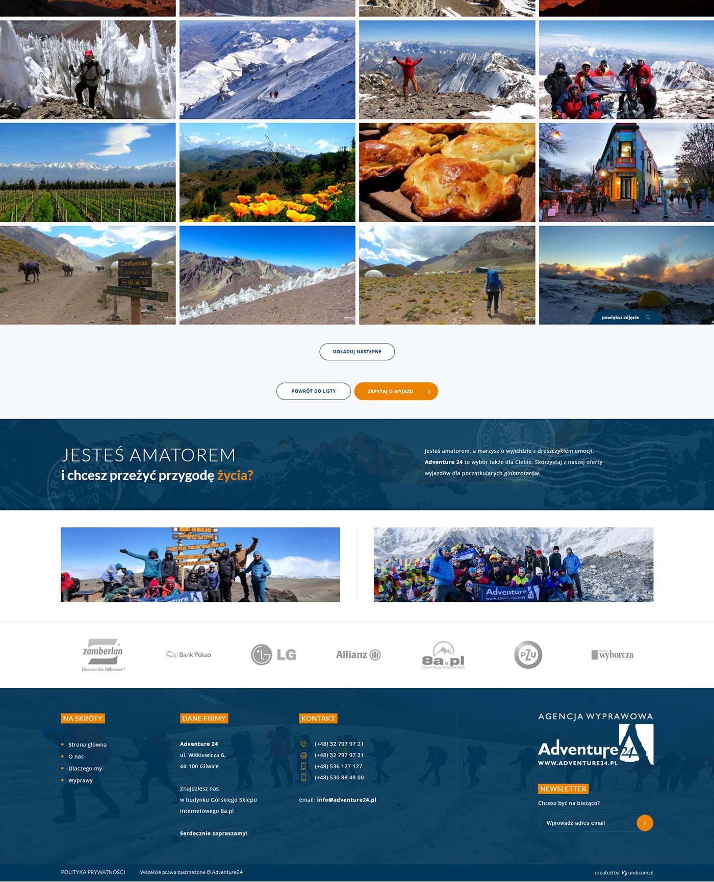 Adventure24 - Turystyka - Strony www - 19 projekt