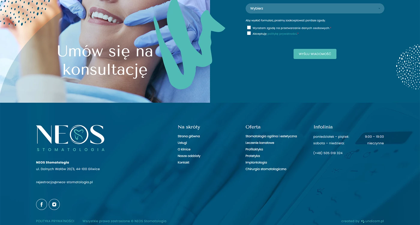 Neos - Stomatologia - Zdrowie - Strony www - 5 projekt