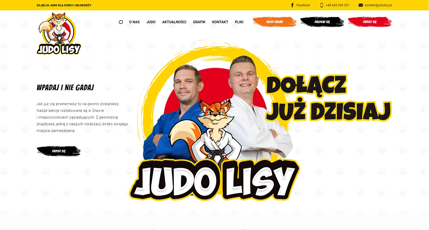 Judo Lisy - Sport - Strony www - 1 projekt
