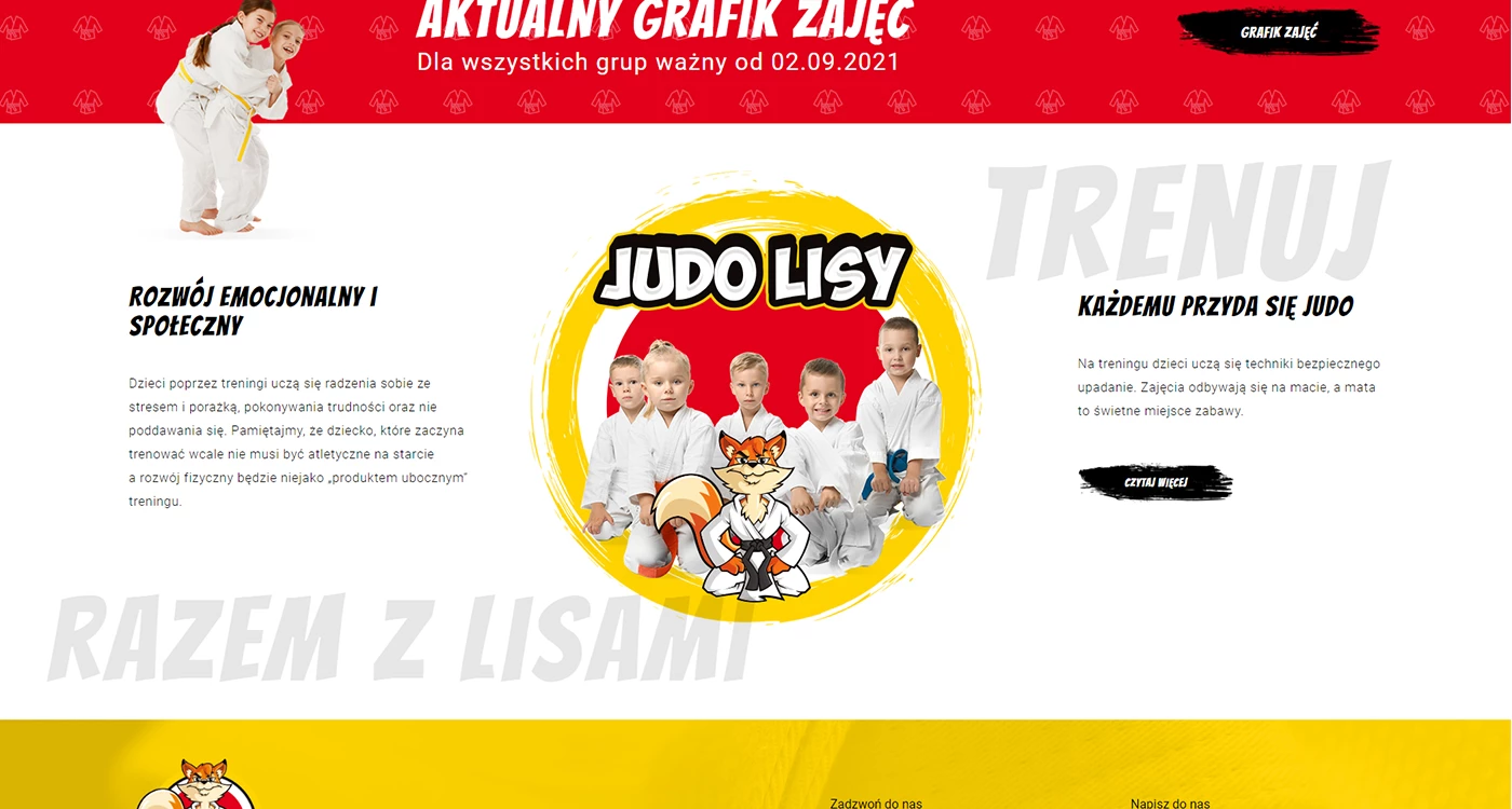 Judo Lisy - Sport - Strony www - 3 projekt