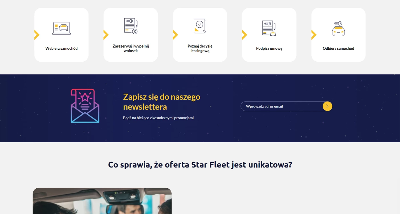 Star Fleet - Motoryzacja i transport - Strony www - 4 projekt