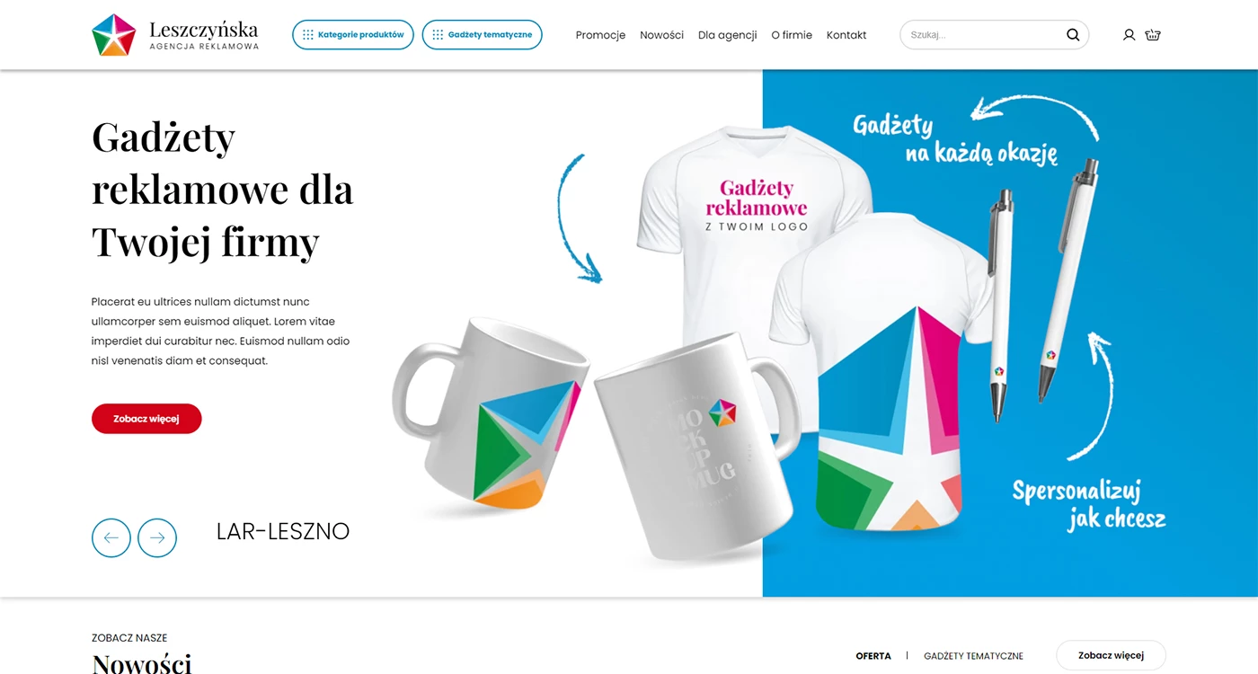 Leszczyńska Agencja Reklamowa - - Sklepy www - 1 projekt Leszczyńska Agencja Reklamowa - - Sklepy www - 1 projekt
