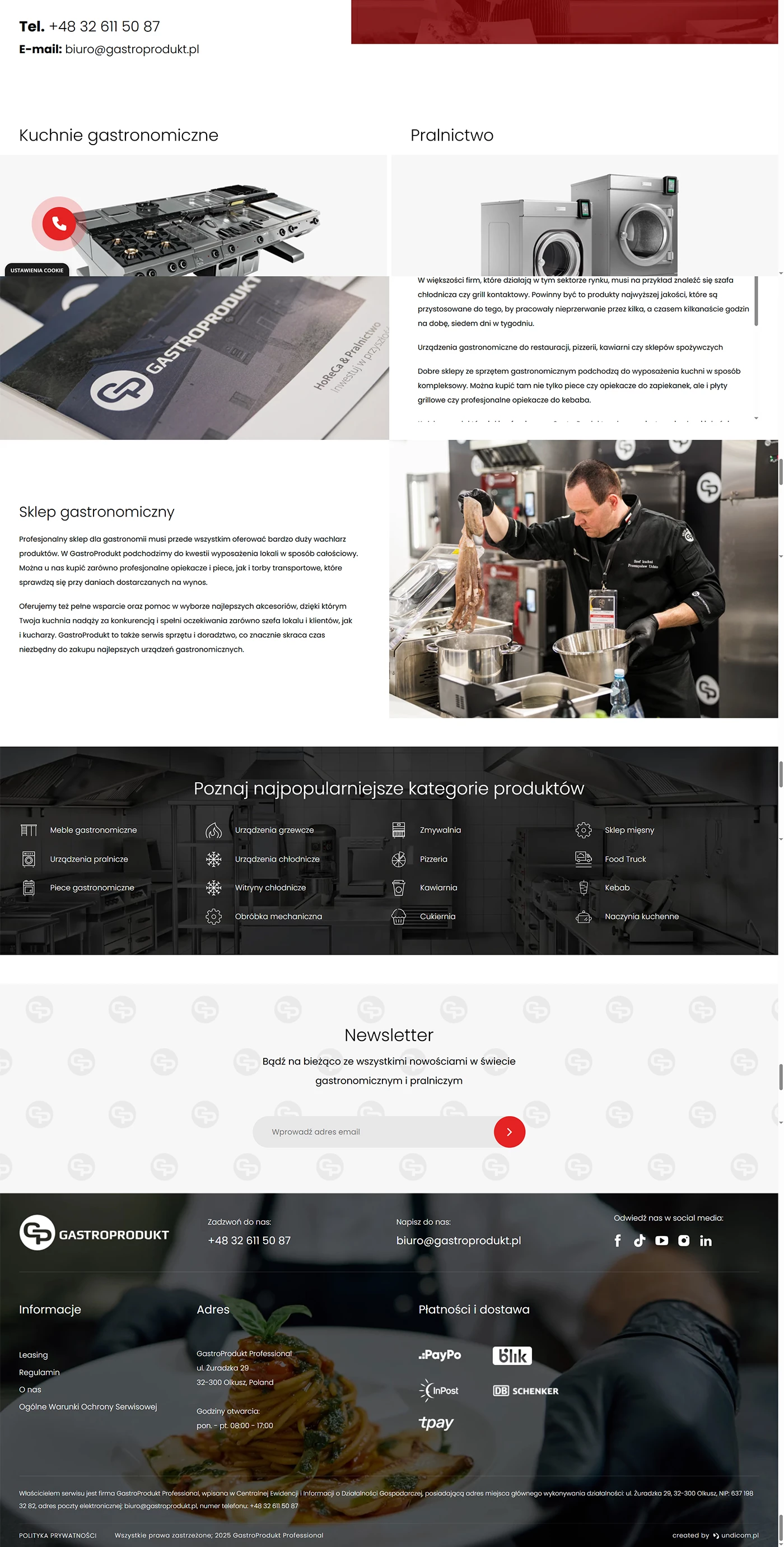 Gastroprodukt - Gastronomia - Sklepy www - 10 projekt Gastroprodukt - Gastronomia - Sklepy www - 10 projekt