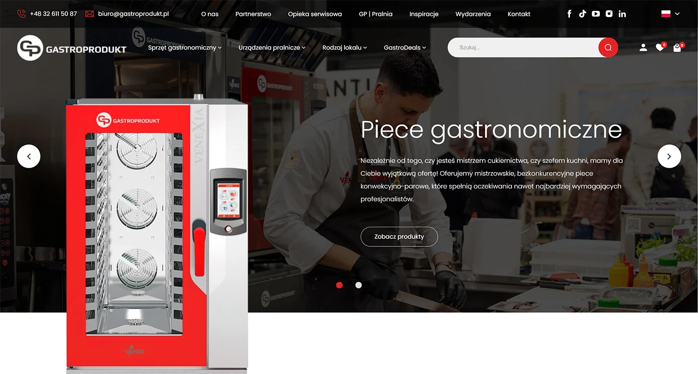 Gastroprodukt - Gastronomia - Sklepy www - 1 projekt Gastroprodukt - Gastronomia - Sklepy www - 1 projekt