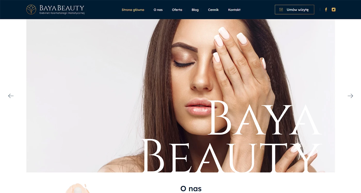 BAYA BEAUTY Salon kosmetologiczny - - Strony www - 1 projekt BAYA BEAUTY Salon kosmetologiczny - - Strony www - 1 projekt