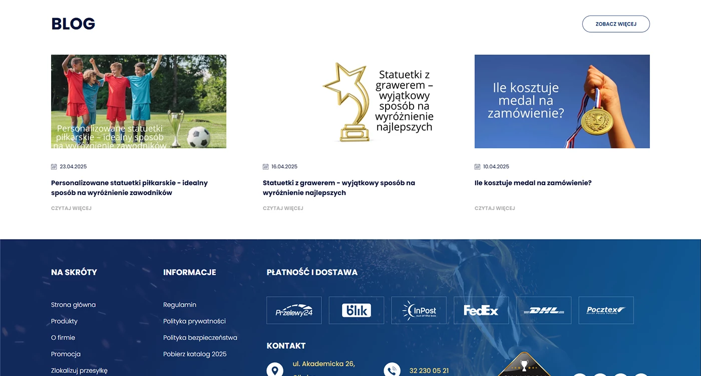 Champion - Technologie, badania, usługi - Sklepy www - 8 projekt Champion - Technologie, badania, usługi - Sklepy www - 8 projekt