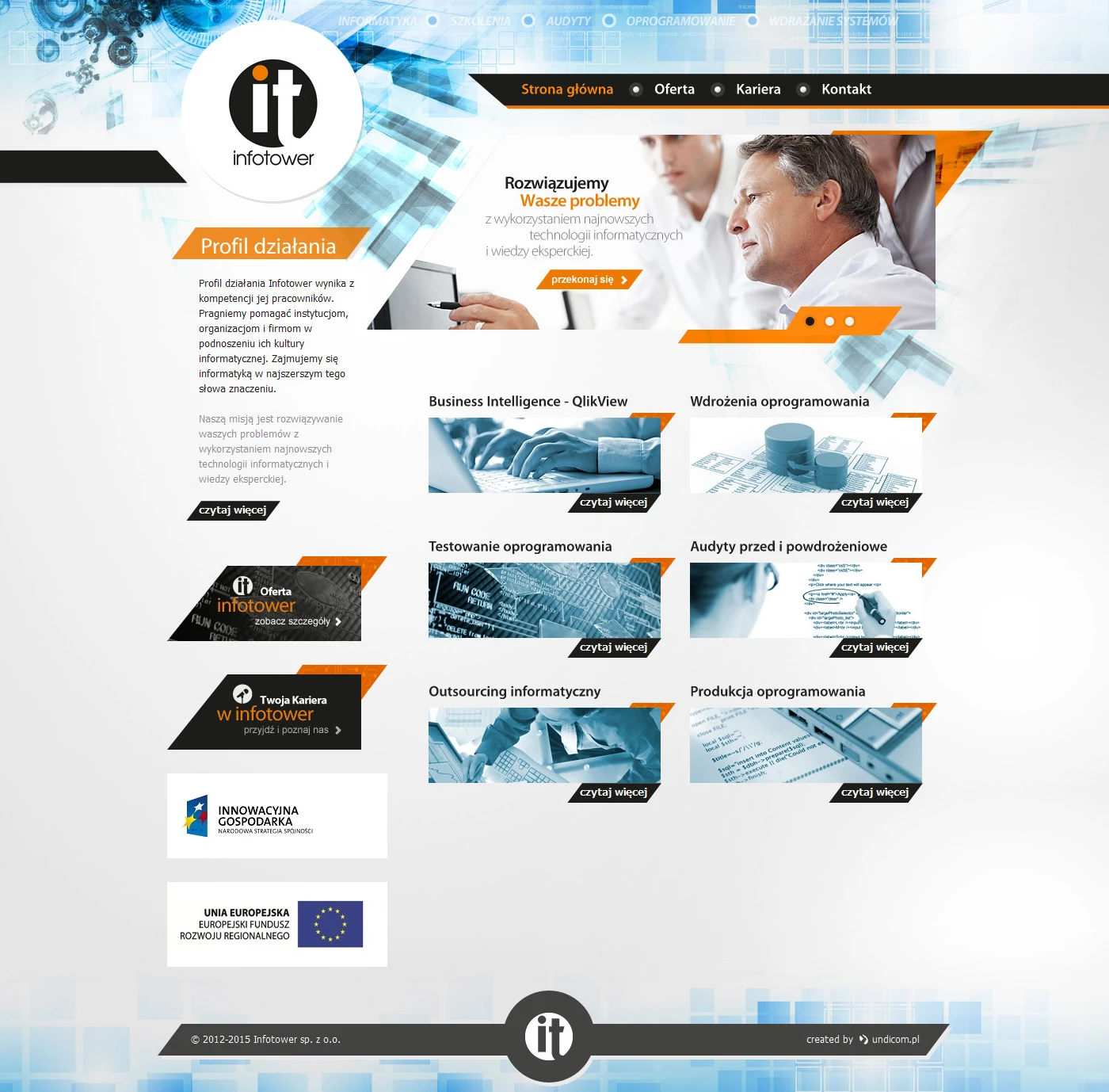 Infotower - Przemysł i technologie - Strony www - 1 projekt