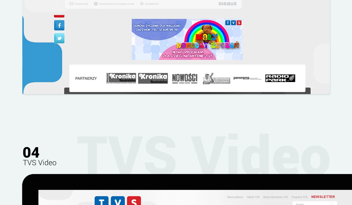 TVS - Instytucje publiczne, serwisy tematyczne - Portale - 8 projekt