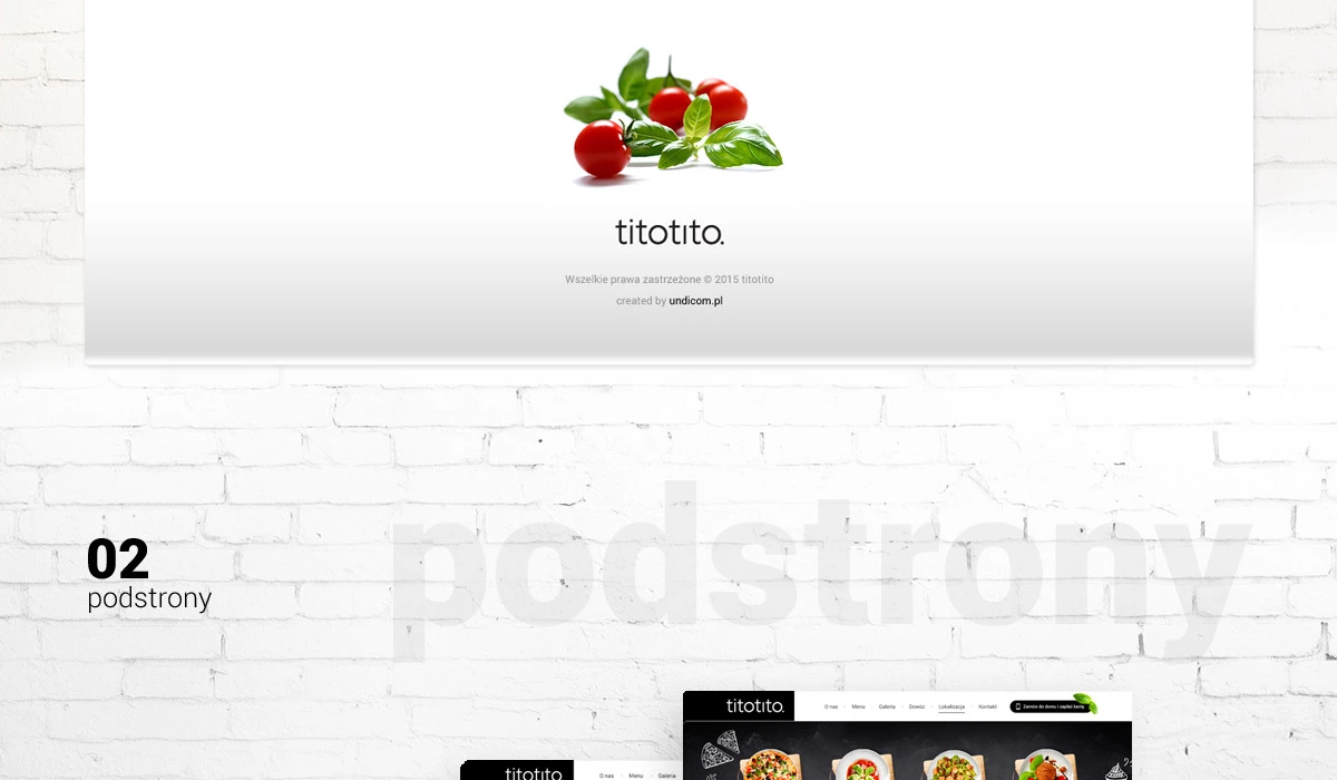 Titotito - Gastronomia - Strony www - 6 projekt