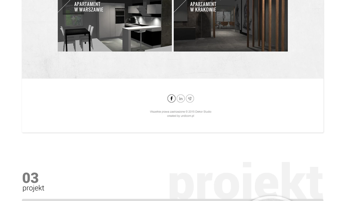 Dekor Studio - Budownictwo, architektura, wnętrza - Strony www - 7 projekt