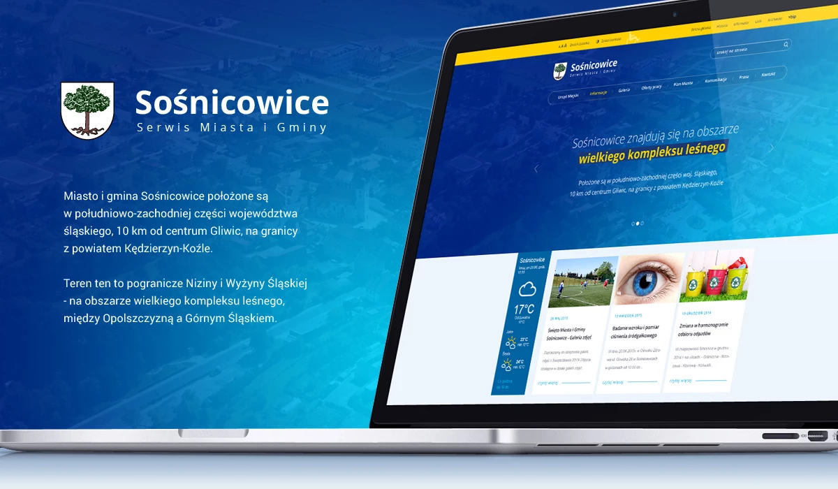 Sośnicowice - Instytucje publiczne, serwisy tematyczne - Strony www - 1 projekt