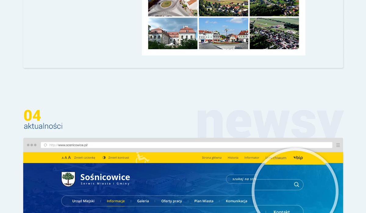 Sośnicowice - Instytucje publiczne, serwisy tematyczne - Strony www - 9 projekt