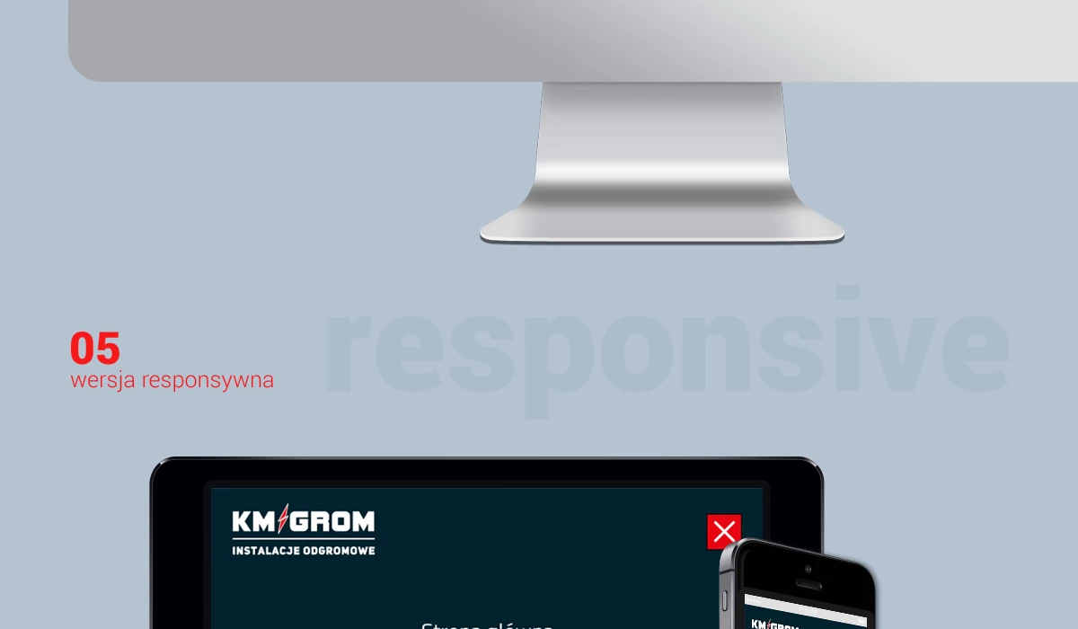 KM Grom - Technologie, badania, usługi - Strony www - 11 projekt