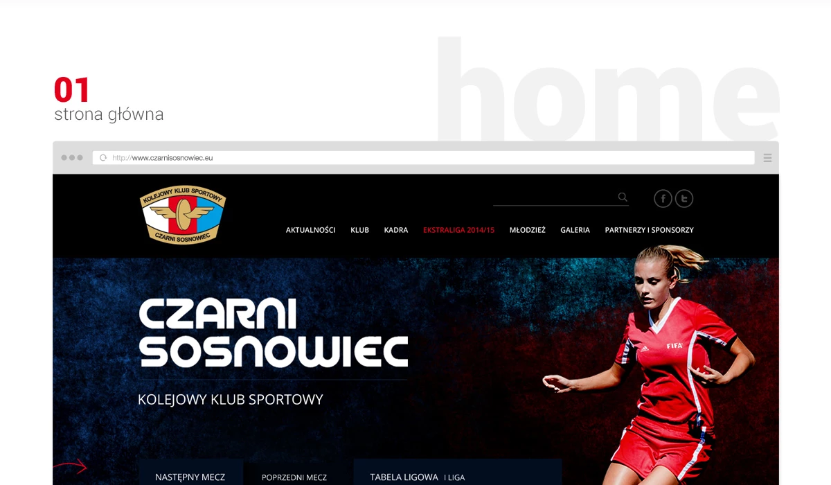 Czarni Sosnowiec - Sport - Strony www - 2 projekt