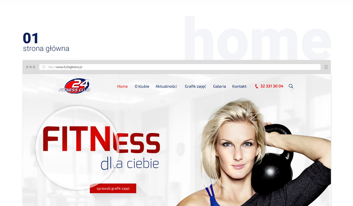 Fitness Club 24 - Sport - Strony www - 2 projekt