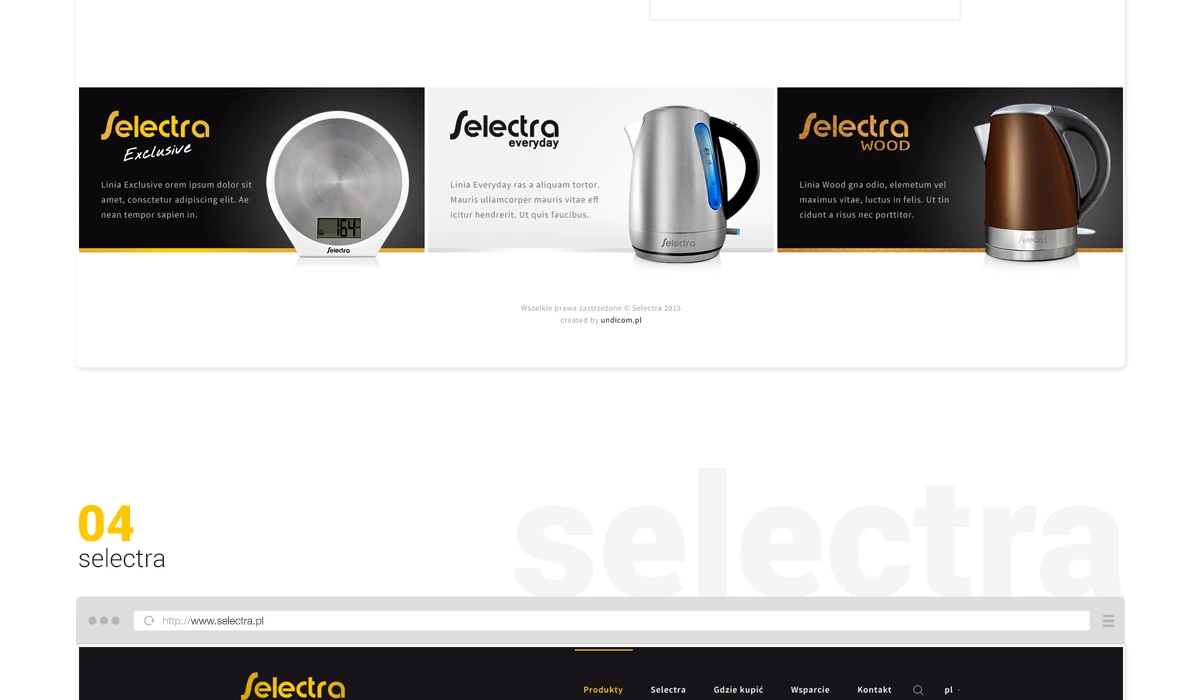Selectra - Technologie, badania, usługi - Strony www - 8 projekt