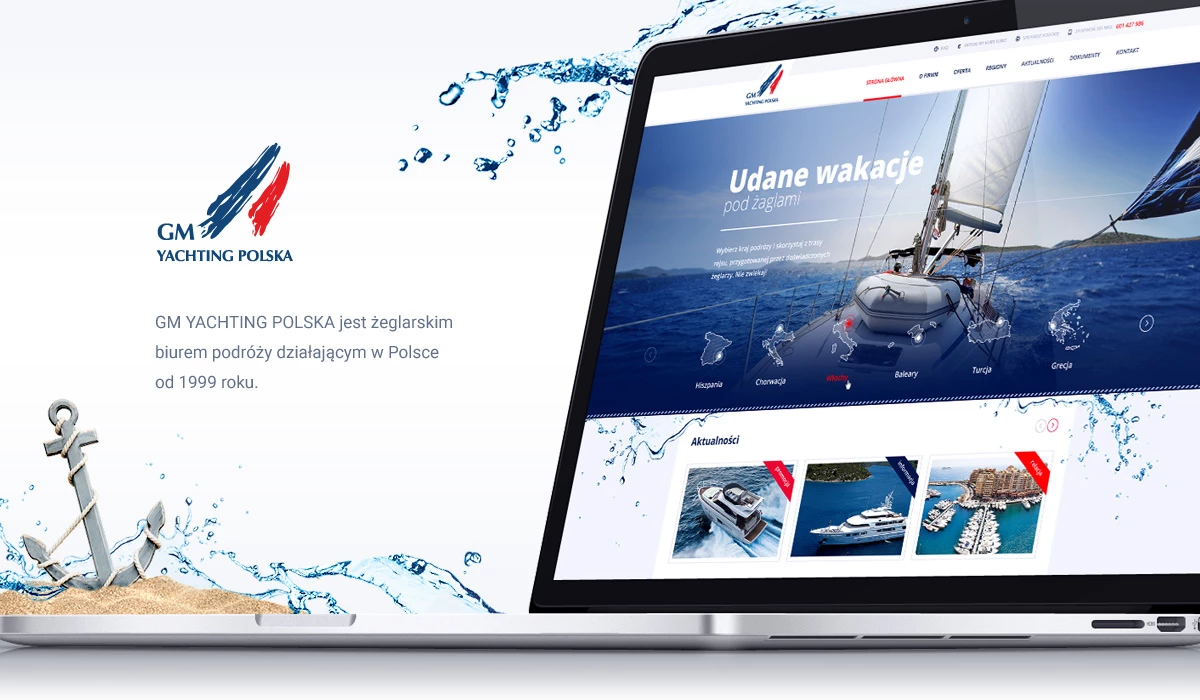 GM Yachting Polska - Sport - Strony www - 1 projekt